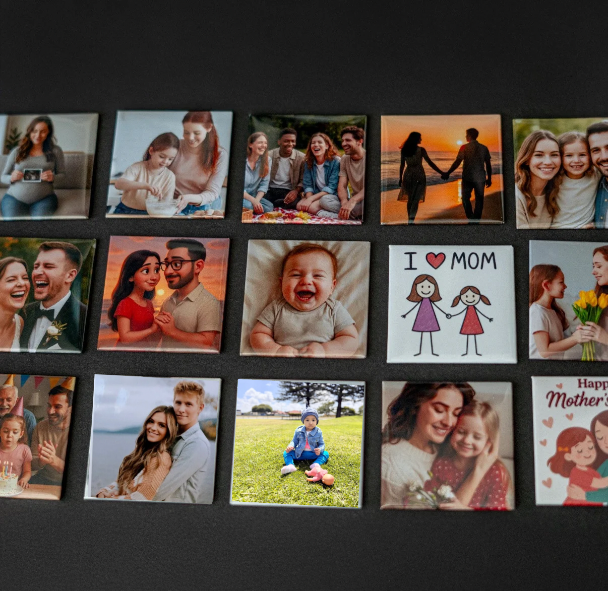Custom photo magnet | personalised fridge gifts | 2.5x2.5 inch