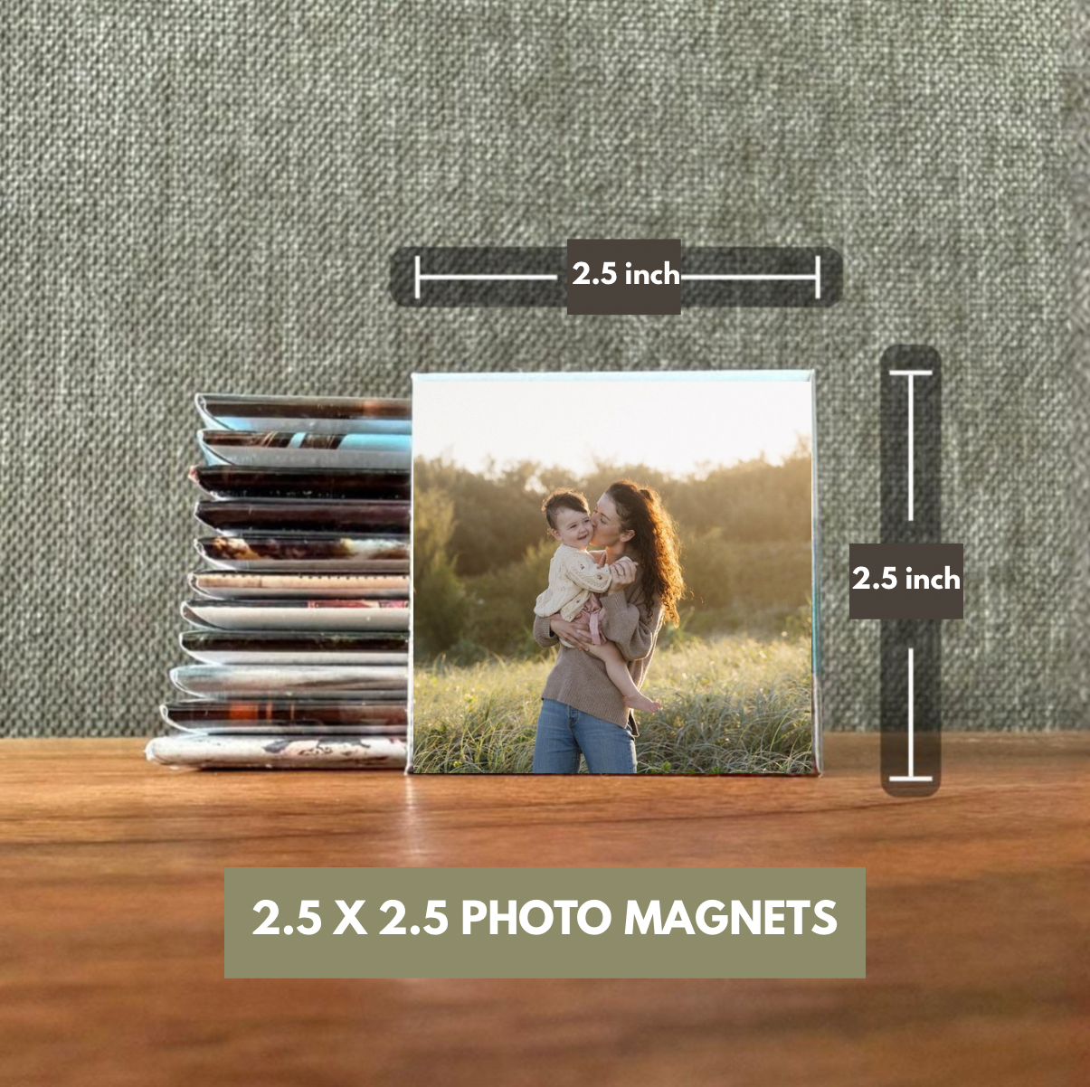 Custom photo magnet | personalised fridge gifts | 2.5x2.5 inch