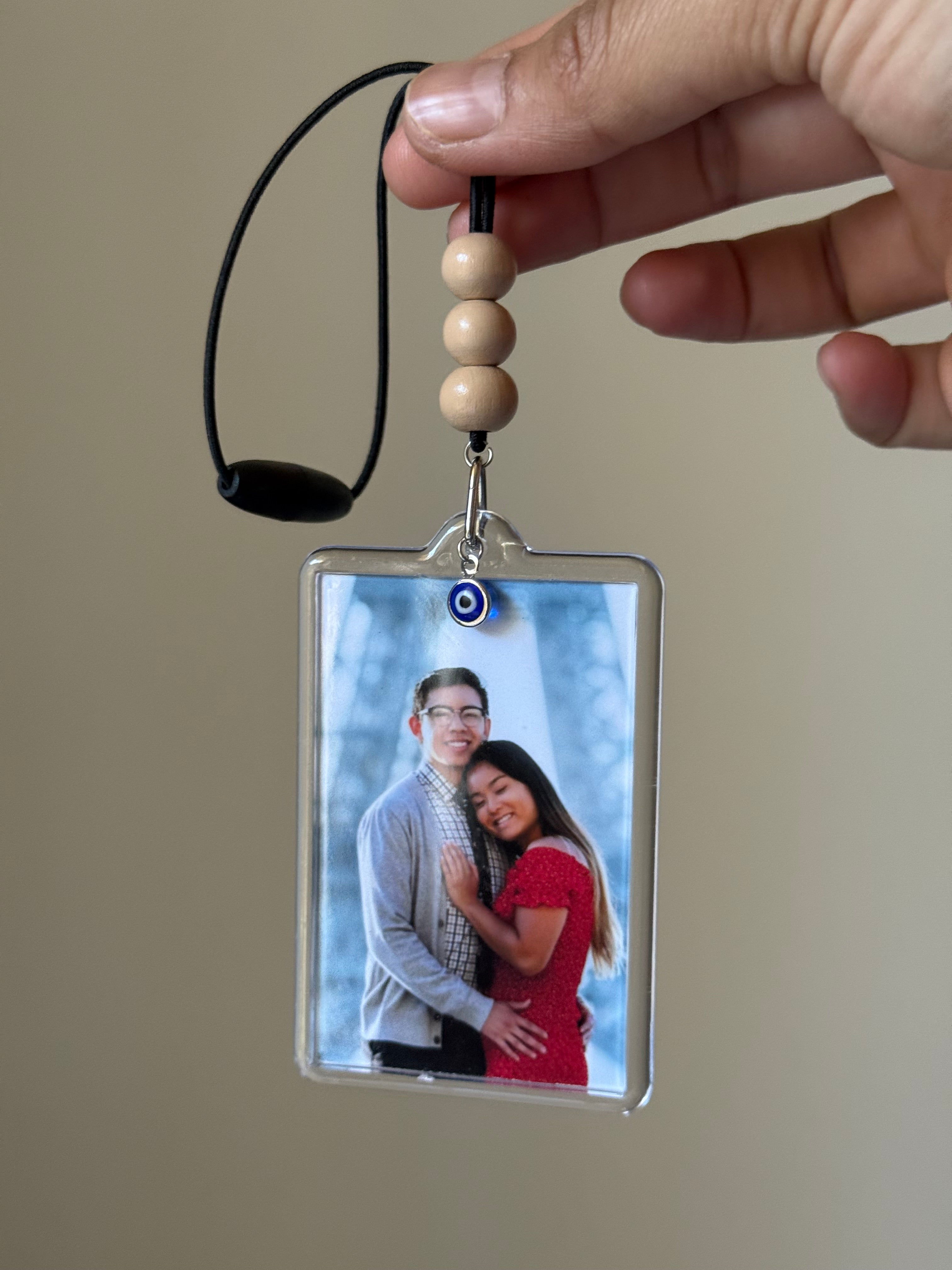Custom Rearview Mirror Photo Hanger | Car Charm | Gift for everyone | Car decor